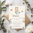 Search for mermaid baby shower invitations Pink