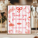 Search for thank you for coming signs Please take one