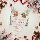 Recherche de écureuil de noël invitations Aquarelle