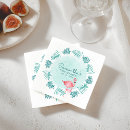 Search for pink flamingo napkins Palm leaves
