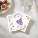 Search for purple floral napkins Violet