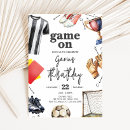 Search for soccer player birthday invitations Sports