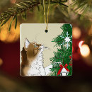 Search for calico cat ornaments Christmas tree