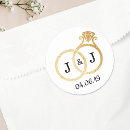 Search for black white gold wedding stickers Stylish