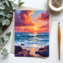 Search for coastal sunset postcards Ocean