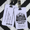 Search for adventure awaits luggage tags Vacation