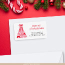 Search for red ribbon return address labels Cute