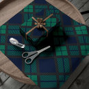 Search for black watch wrapping paper Scottish tartan pattern