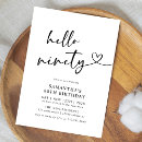 Search for 90th birthday invitations Minimal