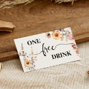 Search for free drink ticket One free drink tickets