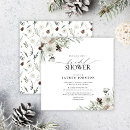 Search for pine cone bridal shower invitations Winter