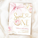 Search for sweet one donut birthday invitations For her