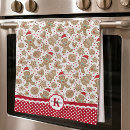 Search for gingerbread man tea towels Red