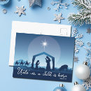 Recherche de de crèche cartes postales Bleu