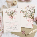 Search for floral bouquet bridal shower invitations Wildflowers