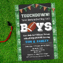 Search for football baby shower invitations Chalkboard
