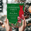 Search for red green christmas invitations Festive