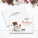Search for cartoon snowmen christmas cards Winter