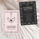 Search for crescent moon business cards Energy healer