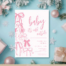 Search for holiday baby girl shower invitations Whimsical