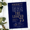 Search for mans 75th birthday invitations For him