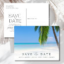 Search for beach wedding save the date postcards Elegant