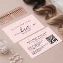 Search for hair extensions business cards Elegant