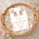 Search for teddy bear twin shower invitations Floral