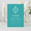 Search for teal christening invitations Elegant