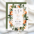 Search for citrus wedding invitations Green