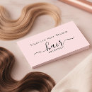 Search for hair extensions business cards Script