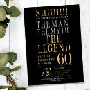 Search for mans 60th birthday invitations For him