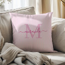 Search for pink stripe pillows For her