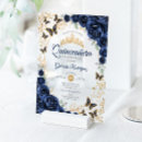Search for navy blue gold quinceanera invitations Elegant chic