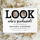 Search for funny graduation invitations Black and white