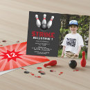 Search for bowling ball birthday invitations Retro