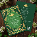 Search for shamrock wedding invitations Claddagh
