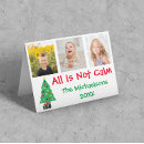 Search for all is not calm christmas cards Red