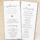 Search for rose gold wedding programs Order of service