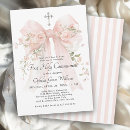 Search for silver cross first communion invitations Floral
