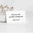 Search for bride and groom place cards Black and white