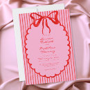 Search for red bow invitations Hand drawn