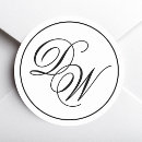 Search for letter d wedding stickers Black and white