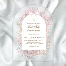 Search for pink first communion invitations Catholic