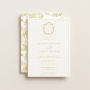 Search for gold typography wedding invitations Vintage
