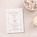 Search for burgundy and ivory wedding invitations Minimalist