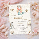 Search for crab birthday invitations Mermaid