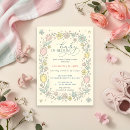 Search for pink and yellow baby shower invitations Baby in bloom