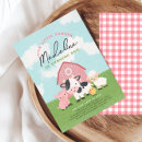 Search for barnyard birthday invitations Girls farm birthday
