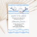 Search for whale baby boy shower invitations Ahoy it's a boy